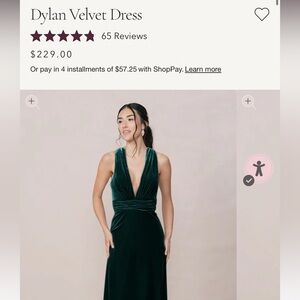 Revelry Emerald Green Velvet Dress Style Dylan